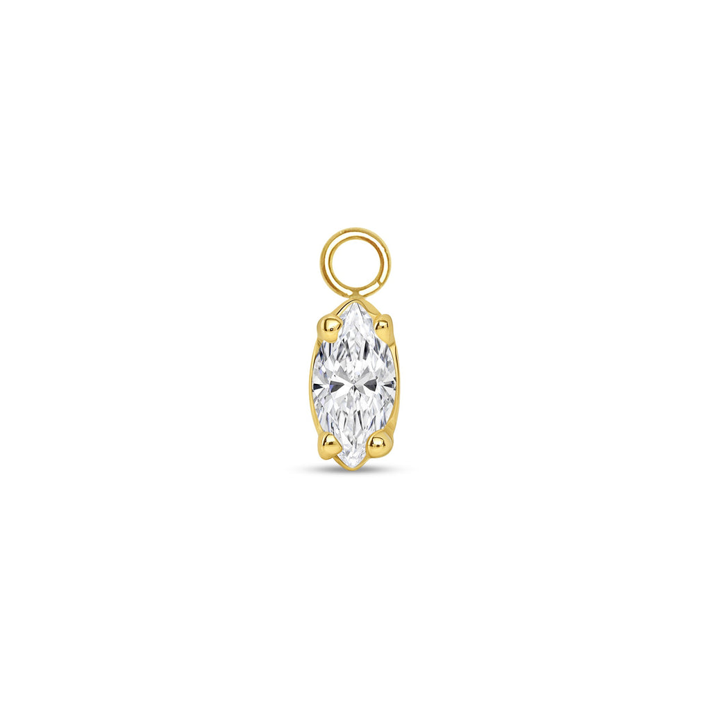 Ornament Marquise Prong Charm